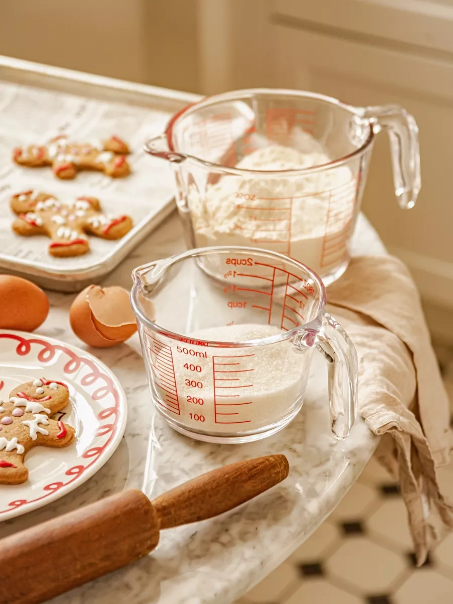 Roomi Mutfak İçin Ölçü Kabı 0,5 Litre Cam 181365246 Beyaz