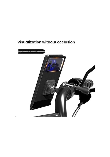 Bisiklet Tutucu Su Geçirmez Kese Çanta Bisiklet Motosiklet Gidon Ayna Telefon Standı Montajı, Boyut: Xl Çok Renkli