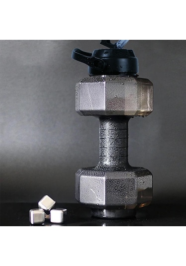 Dolıty Su Dolu Dambıl Ayarlanabilir Ağırlık Barbell Spor 2600ml-siyah