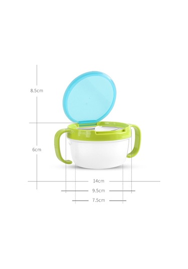 Sones Bebek Atıştırmalıkları Kase Çocuk Çocuk Gıda Saklama Kapları Anti Dökülme 360 Döndürülebilir Bebek Katı Beslenme Tabak Sofra Takımı Bebek Beslenme Malzemeleri Karpuz Kırmızısı