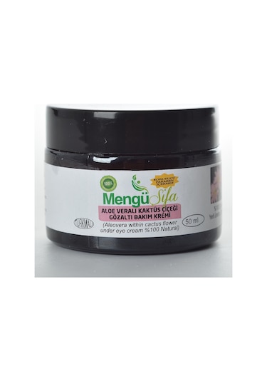 Mengü Şifa Aloe Vera ve Kaktüs Çiçeği Göz Altı Bakım Kremi 50 ML