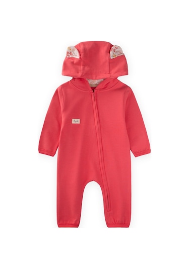 Fermuarlı Tulum 0-3 Yaş Mercan Mercan