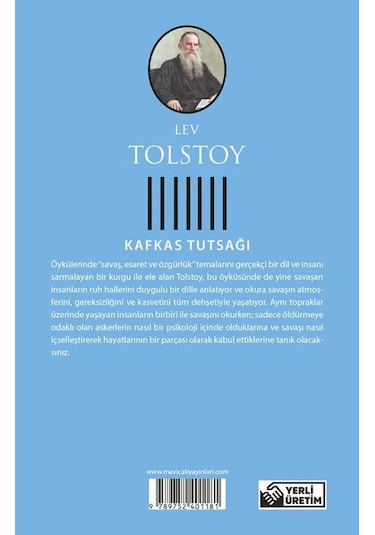 Kafkas Tutsağı - Tolstoy - Maviçatı (dünya Klasikleri)