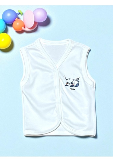 Baskılı Üçlü Yelek Yeşil