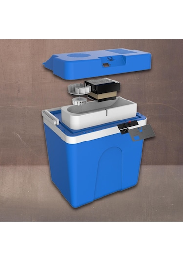 25 Litre 12v Oto Buzdolabı Termos- Portatif, Elektrikli, Oto Şarj Kablolu 1050 Thermoelectric Cooler 12v.