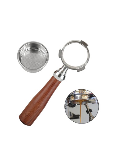 Ruicoo Delonghi Ec680/ec685 İçin 51mm Paslanmaz Çelik Ve Gül Ağacı Portafiltre - 2 Fincan Filtre Sepetli Diğer