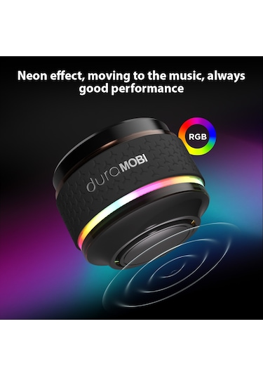 Yifomall Duramobı Pro C8015 Siyah Kemiğeiletimli Bluetooth Hoparlör - Işıklı, Taşınabilir, Ip54 Su Geçirmez, 4-6 Saat Çalma Süresi