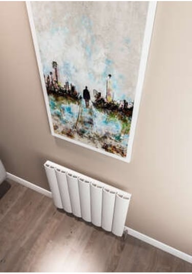 Warma Kavala Yatay Alüminyum Radyatör 660x600 Pütürlü Beyaz Ral 9016