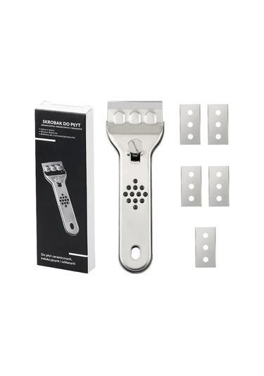 Symbee Stainless Steel Multifunctional Kitchen Cleaner: Tile, Stovetop & Ice Scraper With 5 Blades - Bathroom & Kitchen Tile Stain Remover Tool Diğer