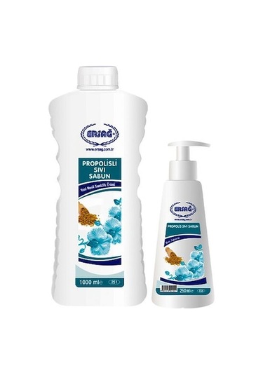 Ersağ Propolisli Sıvı El Sabunu 1 L + Boş Aparat