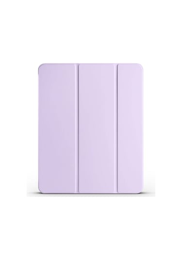 Kilifone - İpad Air 13 2025 M3 Uyumlu - Tablet Kılıfı Smart Cover Kalem Bölmeli Standlı 1-1 Kılıf - Lila - T36490 Kılıf