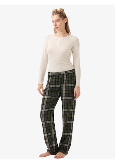 Kadın Pijama Altı 51938 - Yeşil Yeşil