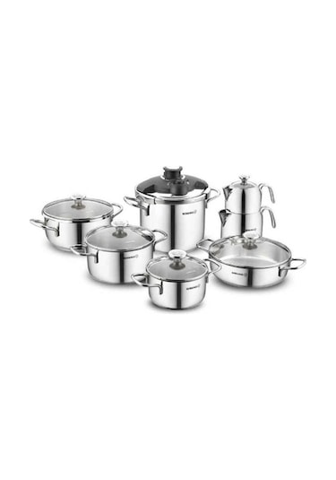 Korkmaz A1709 Alia 14 Parça Çelik Çeyiz Seti