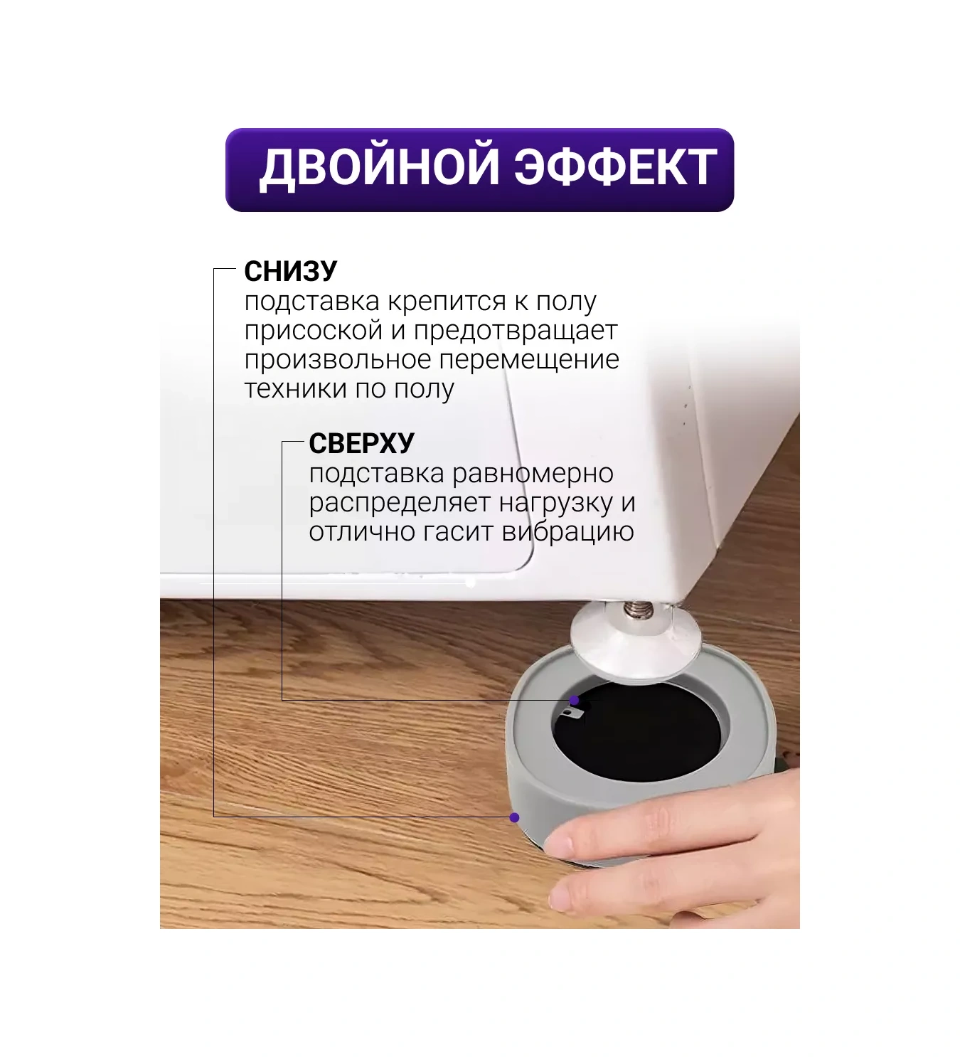 Aquakand Çamaşır Makinesi İçin 4 Adet Antivibrasyon Standı 158771119