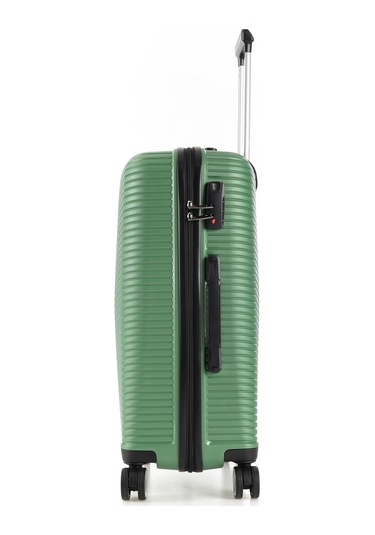 Ççs 5224 Polipropilen Büyük Boy Valiz-metalik Yeşil