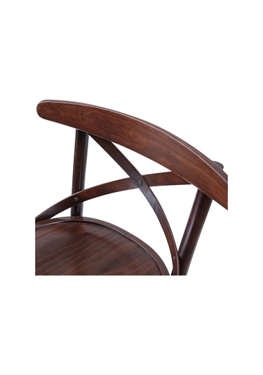 Thonet Ahşap Bar Sandalyesi Kahverengi