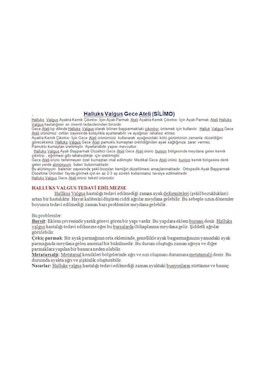 Ayak Baş Parmak Parmağı Kemik Kemiği Çıkıntısı Için Aparat Set