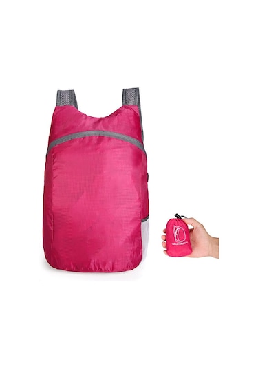 Ultra Işık Su Geçirmez Seyahat Katlanabilir Çanta Rose Pembe