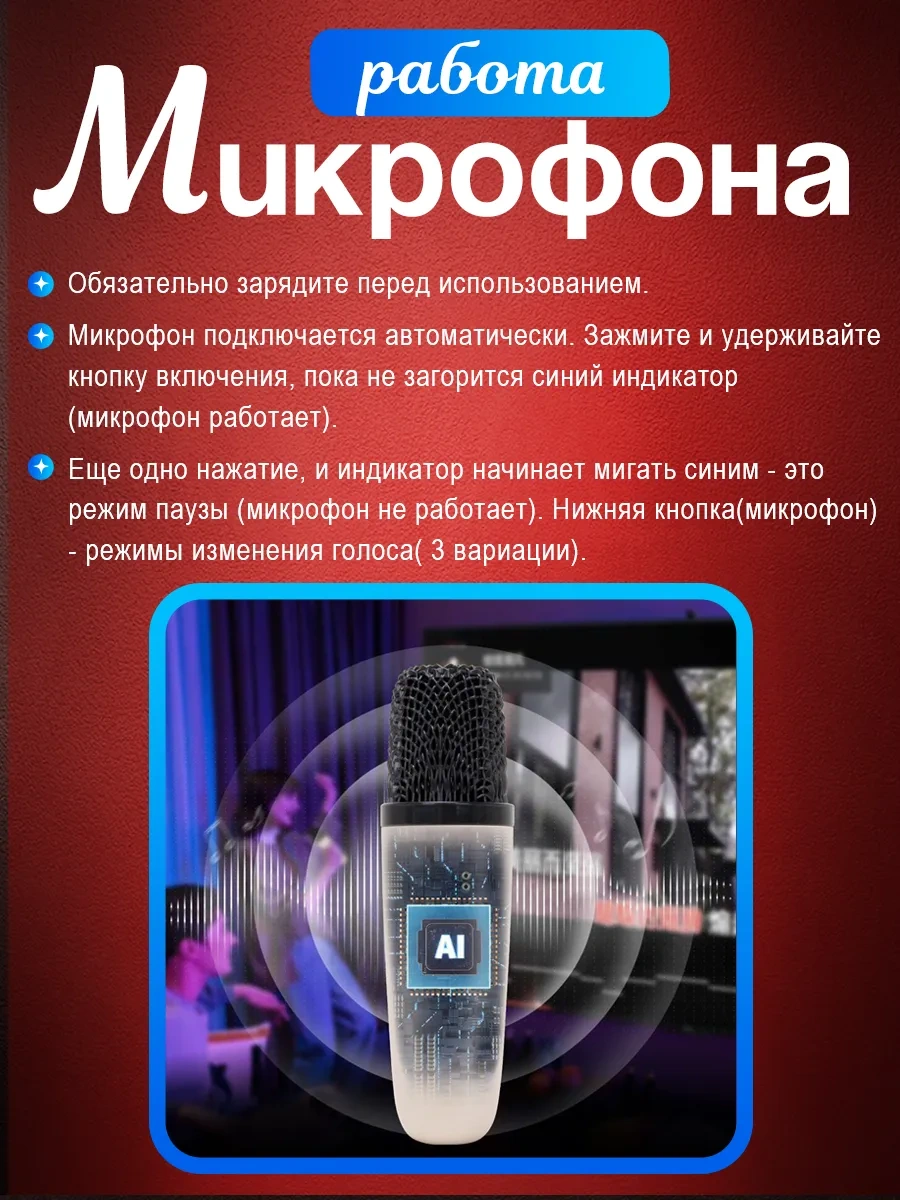 Ruomı Bluetooth Karaoke Hoparlör 302928359