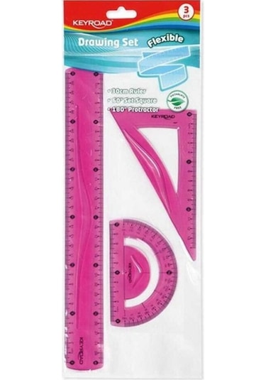 Keyroad Flexıble Esnek Renkli Çizim Seti 3'Lü Pembe