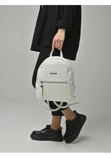 Daniele Patrici Şehir A5 Deri Sırt Çantası 210533440 Beyaz