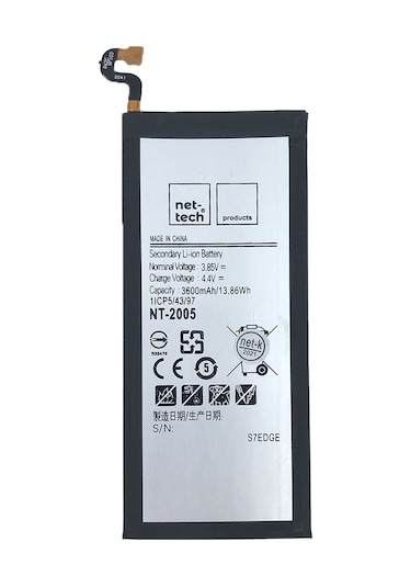 Samsung Uyumlu Galaxy G935 S7 Edge Güçlendirilmiş Batarya 3600 Mah Kapas