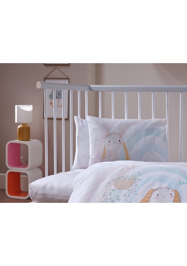 Nakışlı Bebek Nevresim Takımı Little Bunny Bebek - Sarı