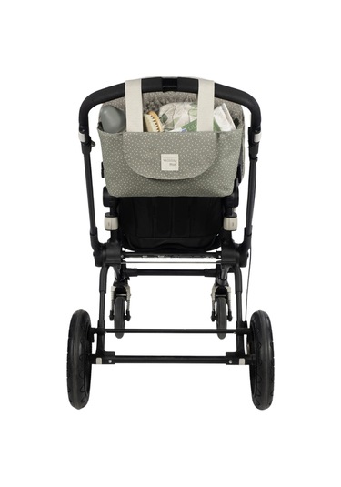 Walking Mum Poppy Bebek Arabası Puantiyeli Organizer Çanta Moss Yeşil
