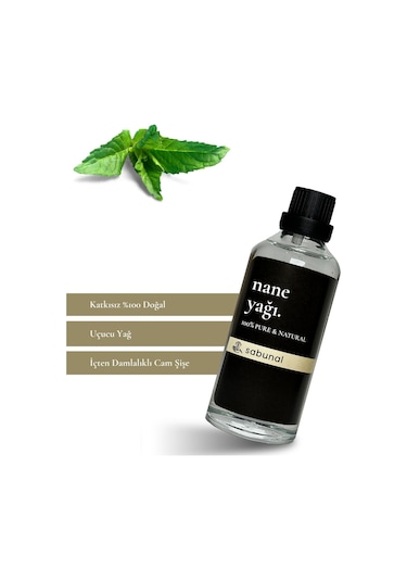 Sabunal Nane Yağı 100 ML - Cilt Bakım ve Ferahlatıcı Aromaterapi Yağı