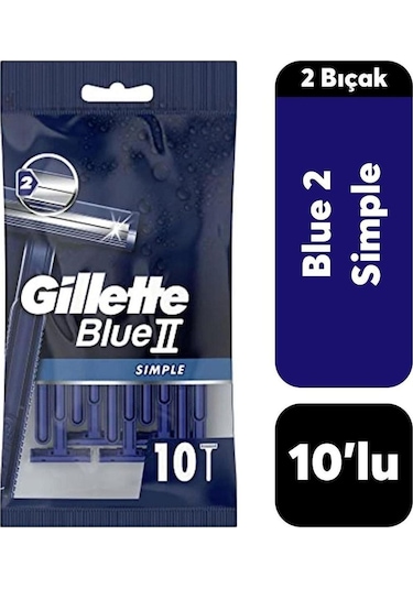 Gillette Blue2 Simple Tıraş Bıçağı 10'lu