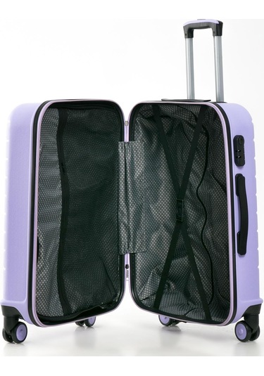 Yefa Pp Polipropilen Kırılmaz Orta Boy Valiz Lila