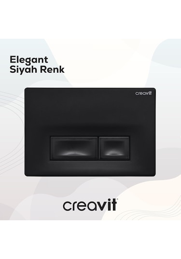 Creavit Ore Mat Siyah Boyalı Kumanda Paneli  GP3002.01 Mat Siyah