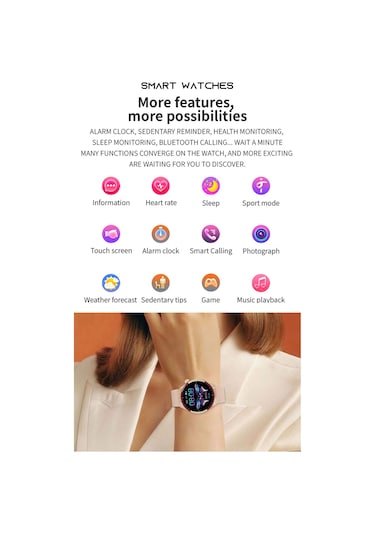 Kalobee SK6 Mini Amoled 41 MM 3 Kordonlu Akıllı Saat (İthalatçı Garantili)