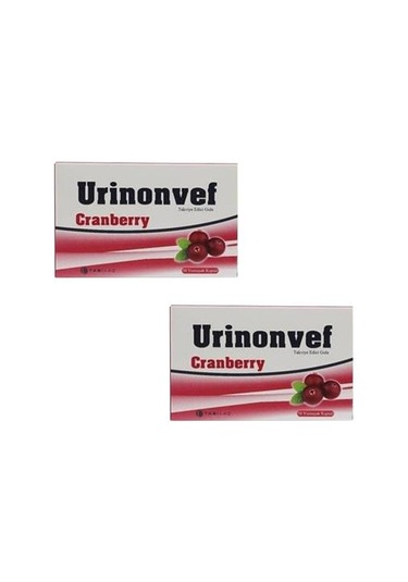 Urinonvef Cranberry 30 Kapsül-2 Kutu-