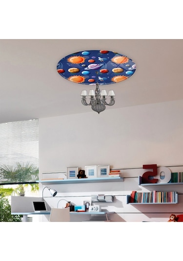 Cam Avize Göbeği | Gezegenler | Çap50Cm Çok Renkli