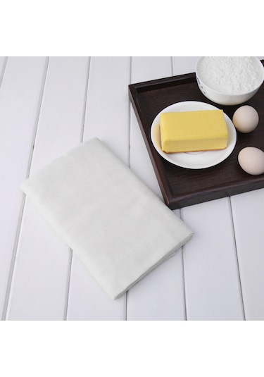 Süzme Bezi, Tülbent Mermerşahi 1 Adet, 80 90 Cm, Peynir Yoğurt Badem Yulaf Soya Süzme Beyaz Beyaz