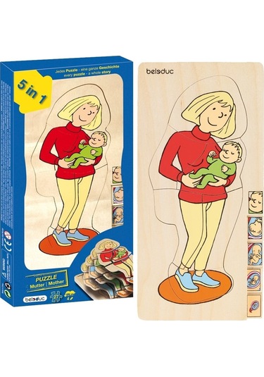 Beleduc Katlı Puzzle-Anne 15X30Cm