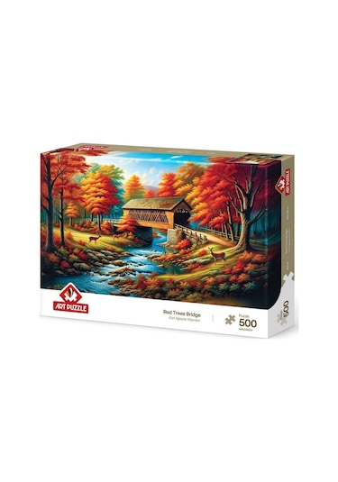 Kızıl Ağaçlar Köprüsü 500 Parça Puzzle