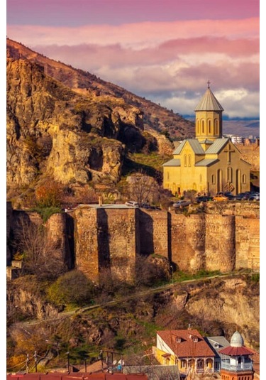 Gürcistan Tiflis Oval Magnet