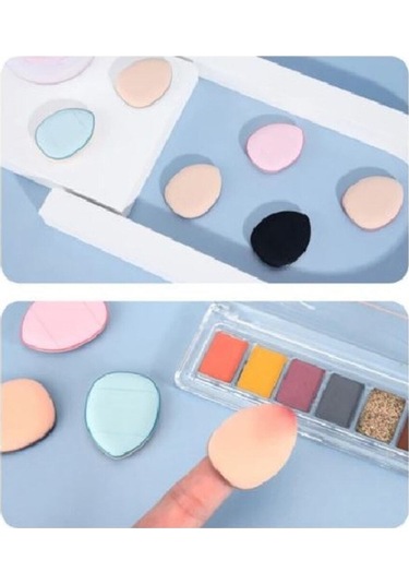 Melien Mini Üçgen Parmak Makyaj Süngeri 3'lü