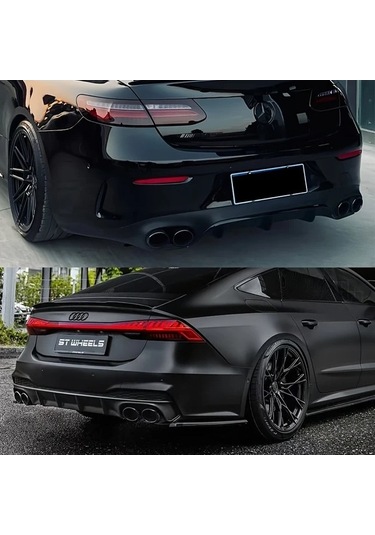 Pazly Özelleştirilebilir 57-89mm Mat Siyah Paslanmaz Çelik Egzoz Ucu Araçlar İçin