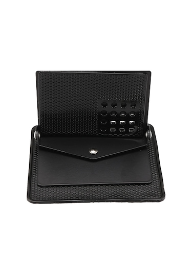 Araba Gösterge Paneli Çok İşlevli Sihirli Taşınabilir Telefon Tutucu Silikon Siyah