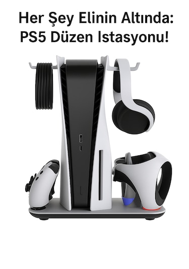 Ps5/ps5 Slim Uyumlu Multifonksiyonel Şarj Stand Soğutucu Fan