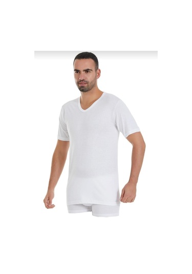 Yıldız 126 Erkek Modal Süper İnce V Yaka Kısa Kol Atlet 12 Adet 001