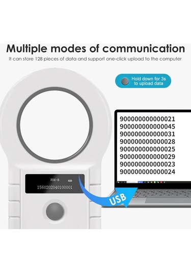Mikroçip Okuyucu Evcil Hayvan Çiftlik Mikroçip Izleme Tanımlama Cihazı