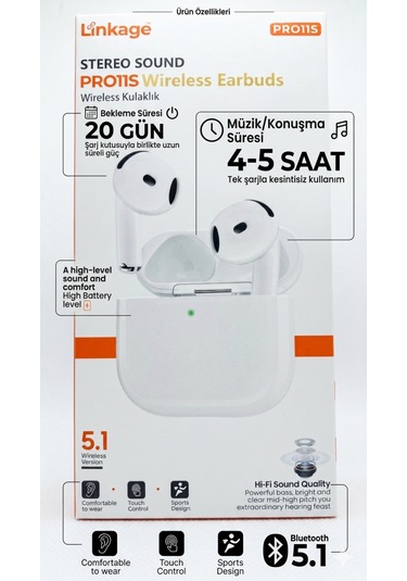 Linkage PRO11S Bluetooth 5.1 Kulak İçi Kulaklık