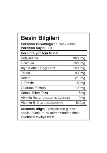 Bigjoy Sports Predator Shot Beta-Alanin Sitrulin Portakal 1000Ml