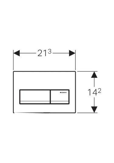 Geberit Alpha50 Kumanda Paneli Siyah 115.060.dw.1 Siyah