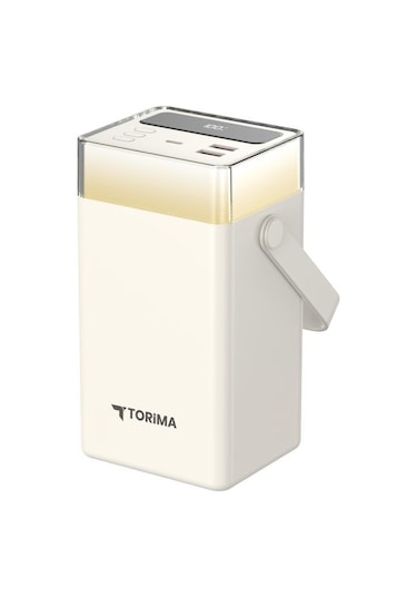 Torima TRM-1061 60.000 mAh Hızlı Şarj RGB Led Işıklı Powerbank Beyaz