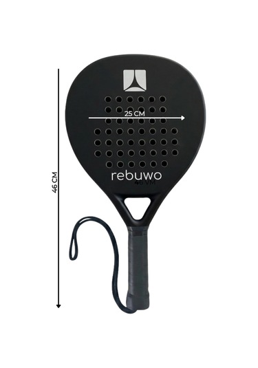 Rebuwo Half Carbon Round Padel Raketi Beyaz